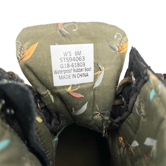 Sperry Women's Saltwater Quilted Duck Boot 6M Black - Picture 8 of 12